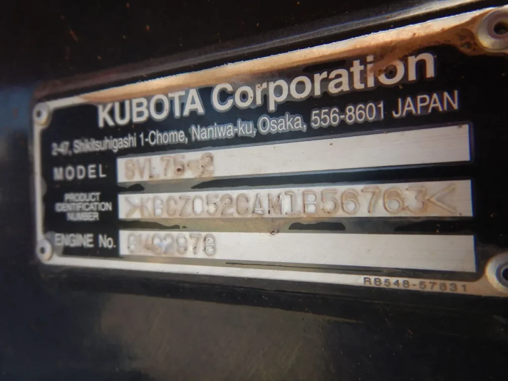 2021 Kubota SVL75-2 tracked skid steer loader