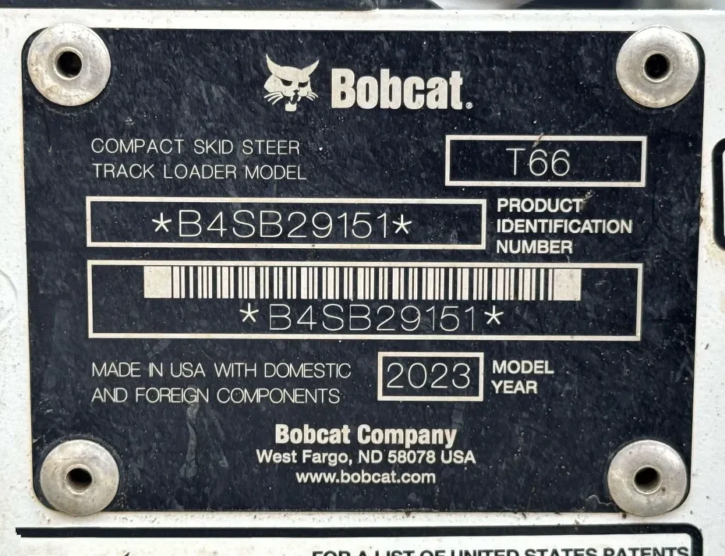 2023 Bobcat T66 tracked skid steer loader