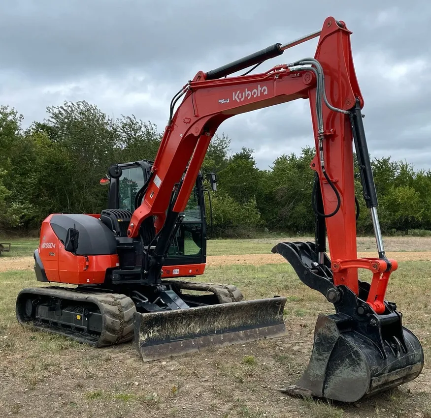 2022 Kubota KX080-4S2 mini excavator