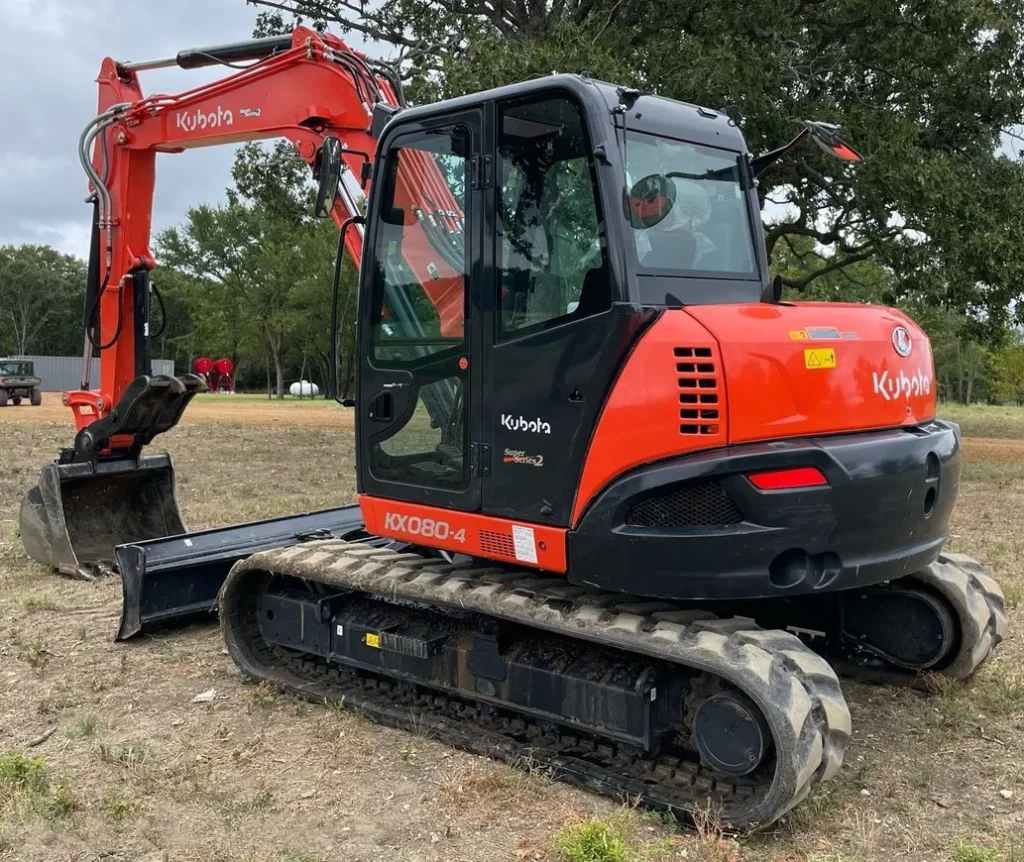 2022 Kubota KX080-4S2 mini excavator