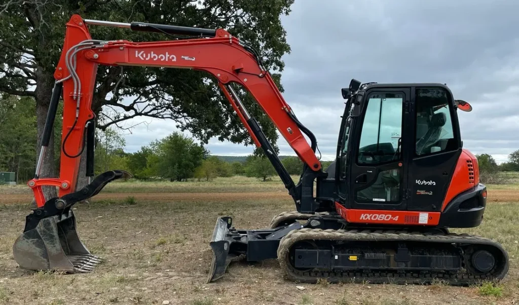 2022 Kubota KX080-4S2 mini excavator